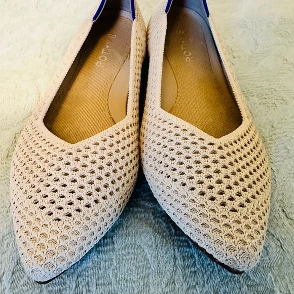 Rothy's Beige point Flats - Picture 2 of 3